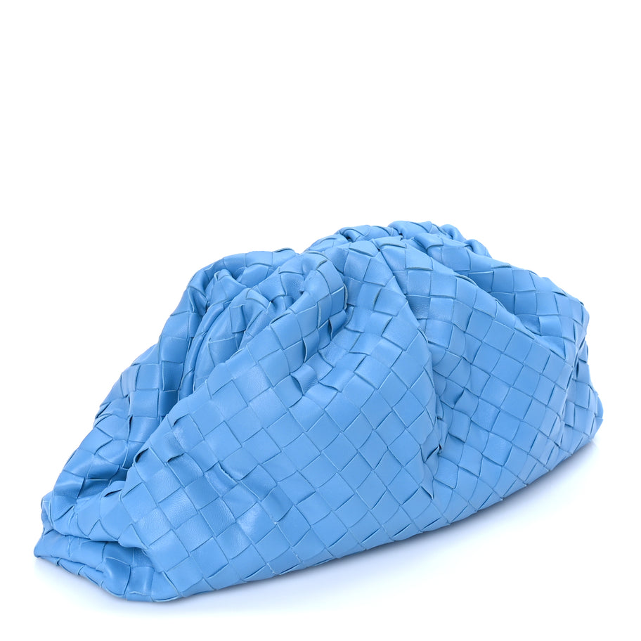 Bottega Veneta Nappa Maxi Intrecciato The Pouch Oversized Clutch  Swimming Pool Image 4