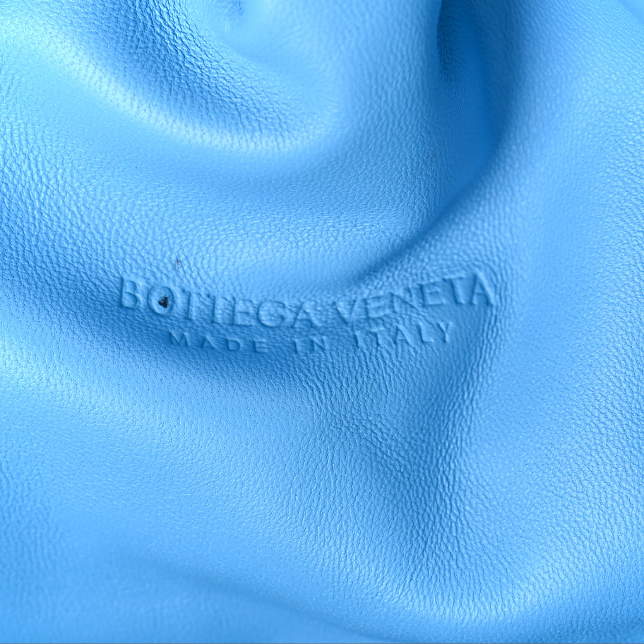 Bottega Veneta Nappa Maxi Intrecciato The Pouch Oversized Clutch  Swimming Pool Image 7