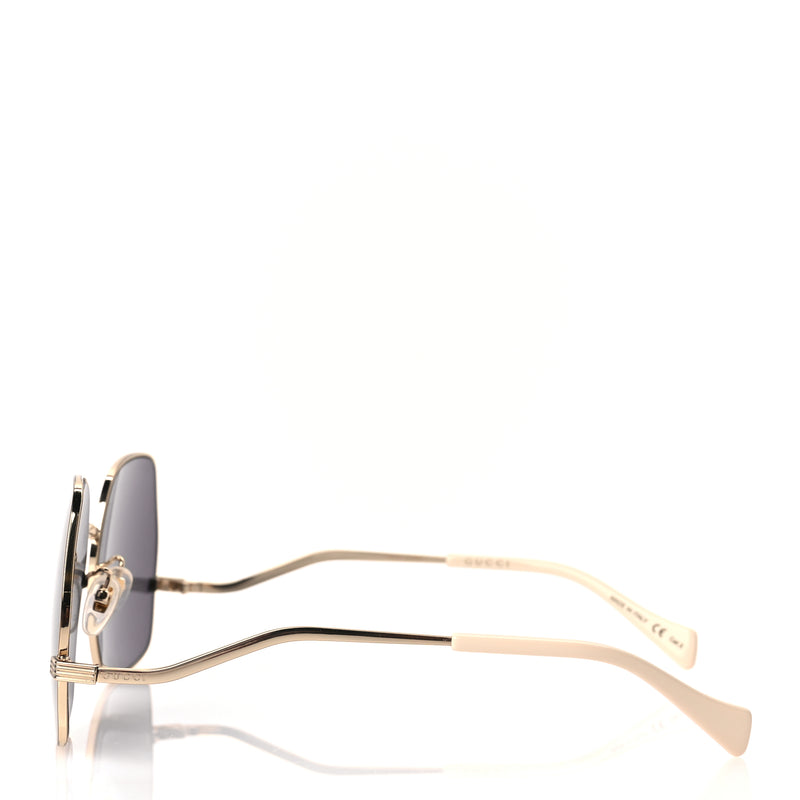  Gucci Metal Frame Sunglasses GG0972S Gold