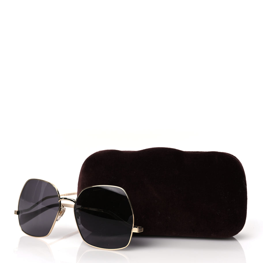 Gucci Metal Frame Sunglasses GG0972S Gold Image 7