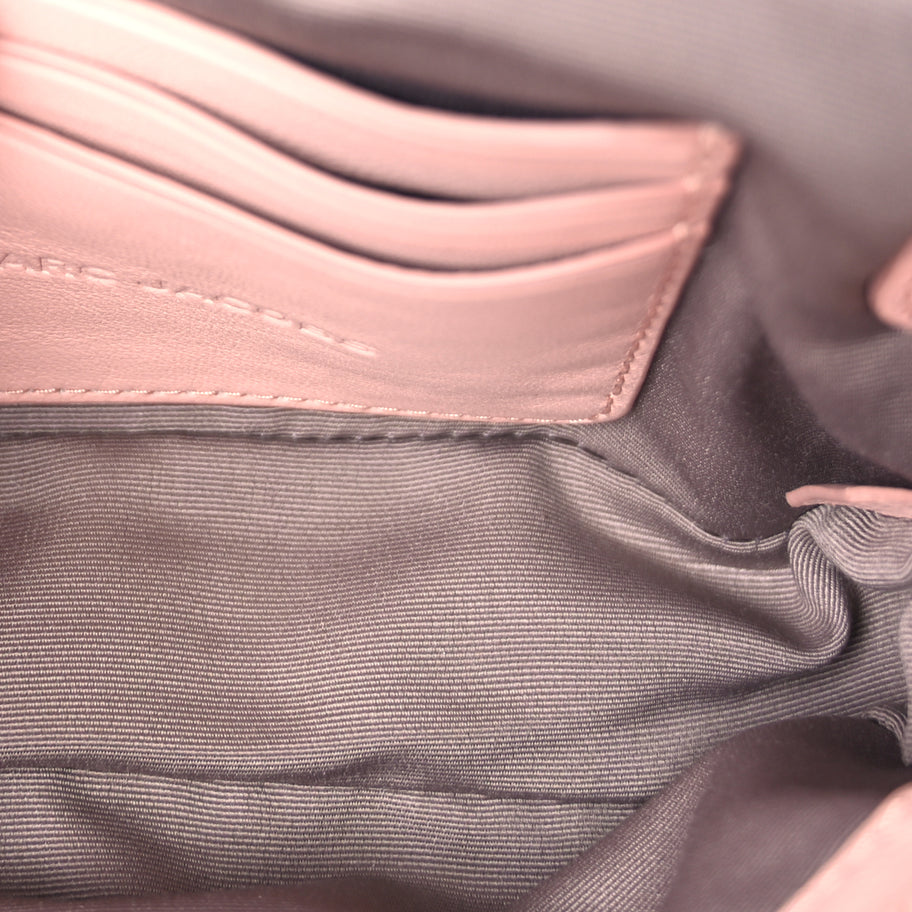 Marc Jacobs Lambskin Quilted Medium J Marc Shoulder Bag Rose Image 4