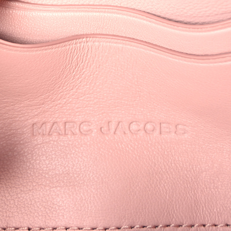 Marc Jacobs Lambskin Quilted Medium J Marc Shoulder Bag Rose Image 5