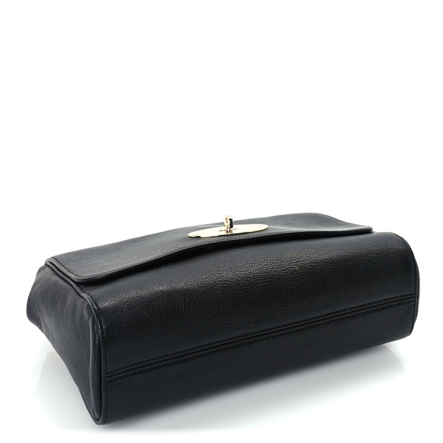 Mulberry Glossy Goatskin Medium Lily Flap Black Image 3