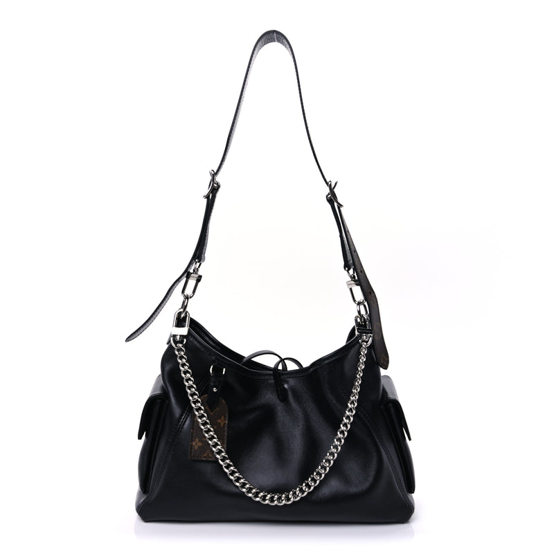  Louis Vuitton Lambskin CarryAll Cargo Vibe PM Black