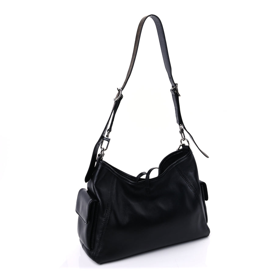 Louis Vuitton Lambskin CarryAll Cargo Vibe PM Black Image 2