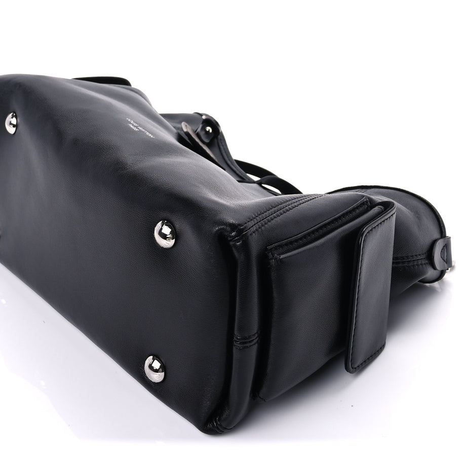 Louis Vuitton Lambskin CarryAll Cargo Vibe PM Black Image 7