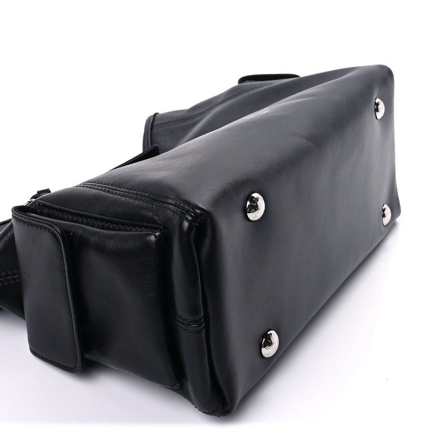Louis Vuitton Lambskin CarryAll Cargo Vibe PM Black Image 8
