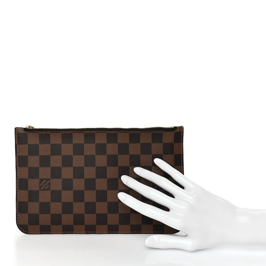 Louis Vuitton Damier Ebene Neverfull MM GM Pochette Image 2