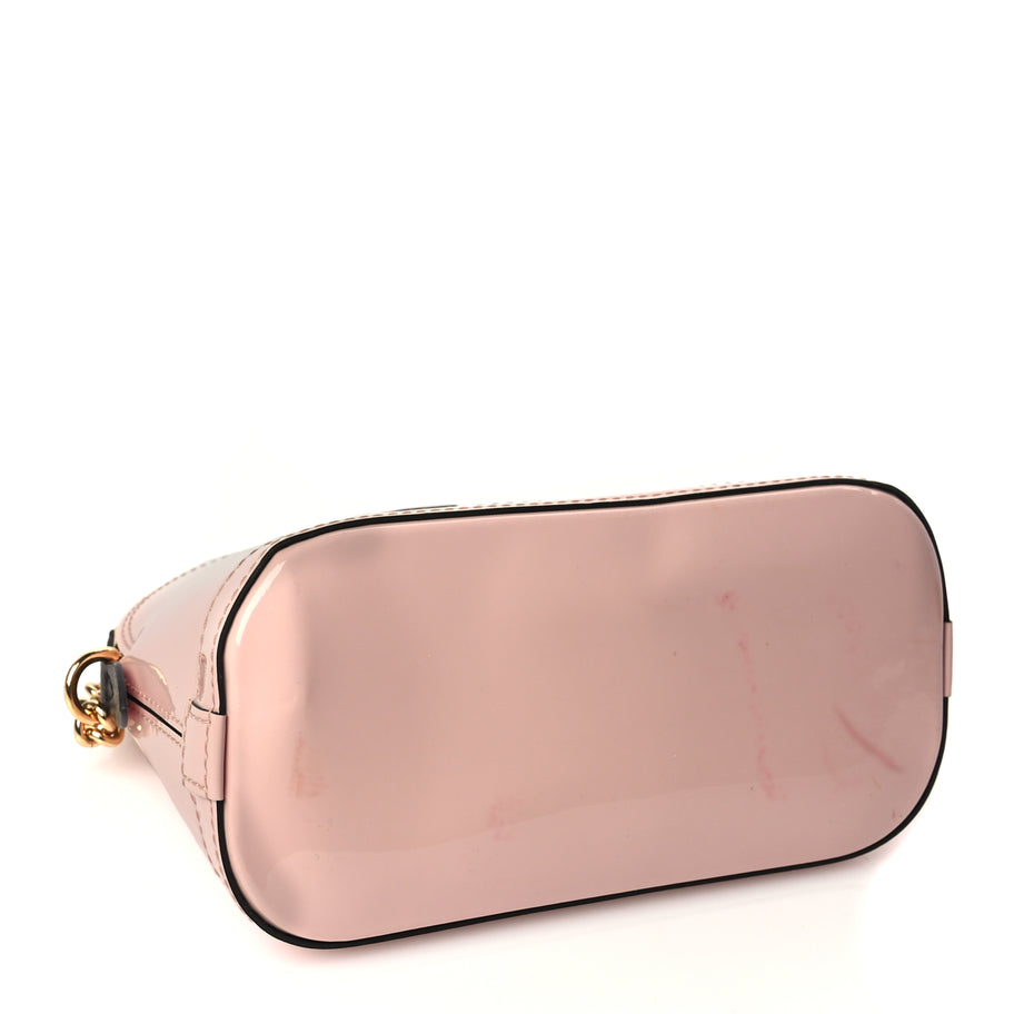 Louis Vuitton Vernis Monogram Alma Mini  Rose Ballerine Image 3