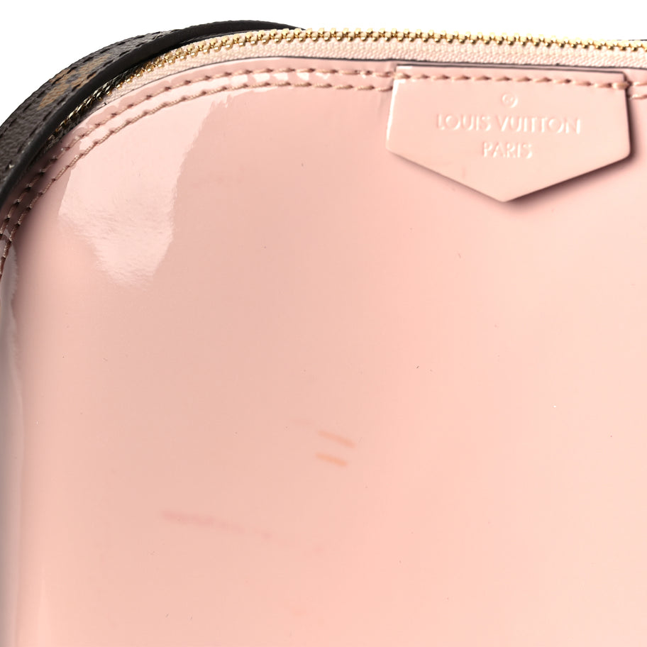 Louis Vuitton Vernis Monogram Alma Mini  Rose Ballerine Image 10