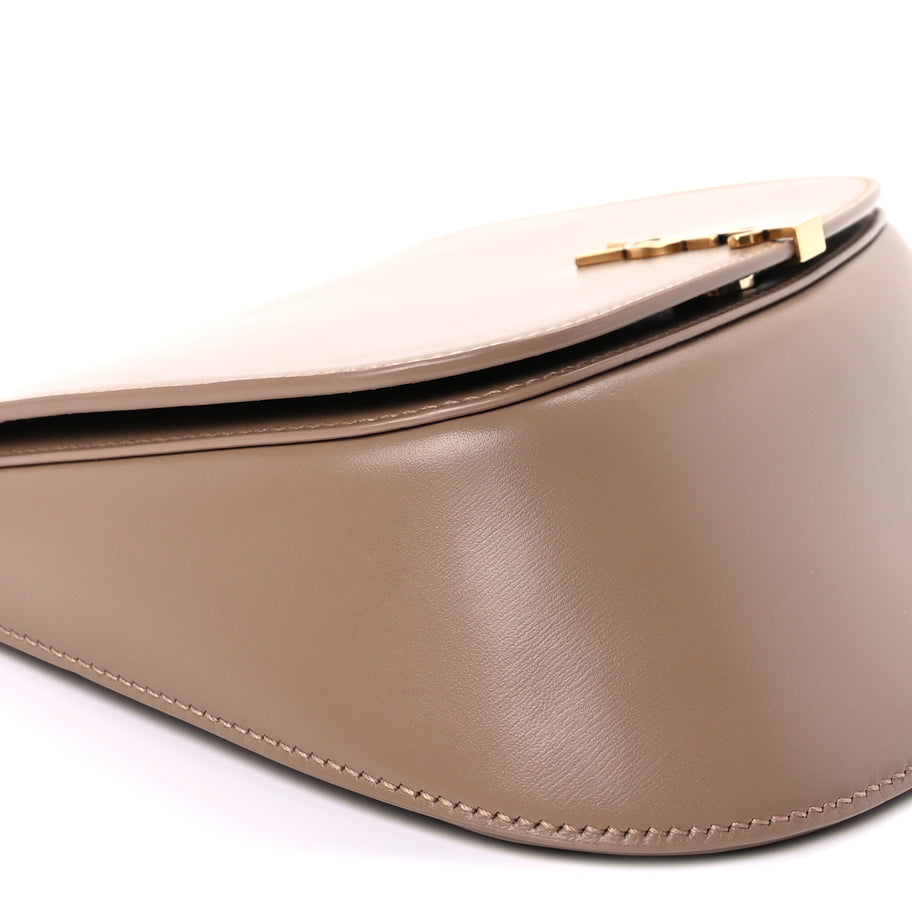 Saint Laurent Box Calfskin Mini Voltaire Top Handle Bag  Dark Toffee Image 8