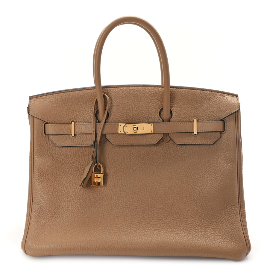 Hermes Taurillon Clemence Birkin 35 Chai Image 1