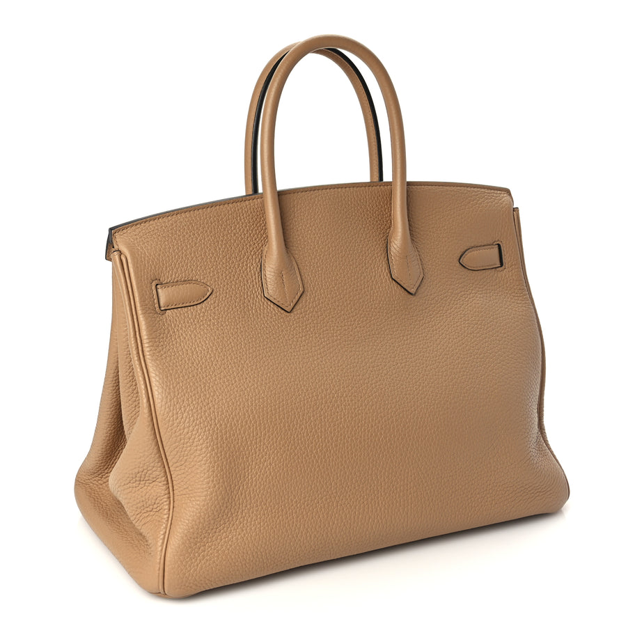 Hermes Taurillon Clemence Birkin 35 Chai Image 2