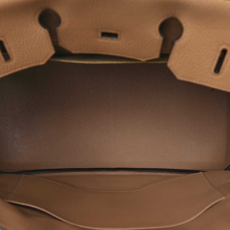 Hermes Taurillon Clemence Birkin 35 Chai Image 4