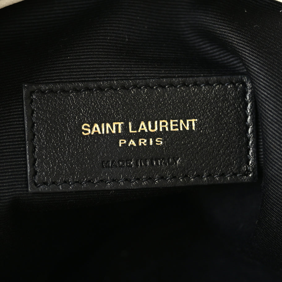 Saint Laurent Lambskin Matelasse Monogram Medium Jamie 4.3 Pochon  Blanc Vintage Image 5