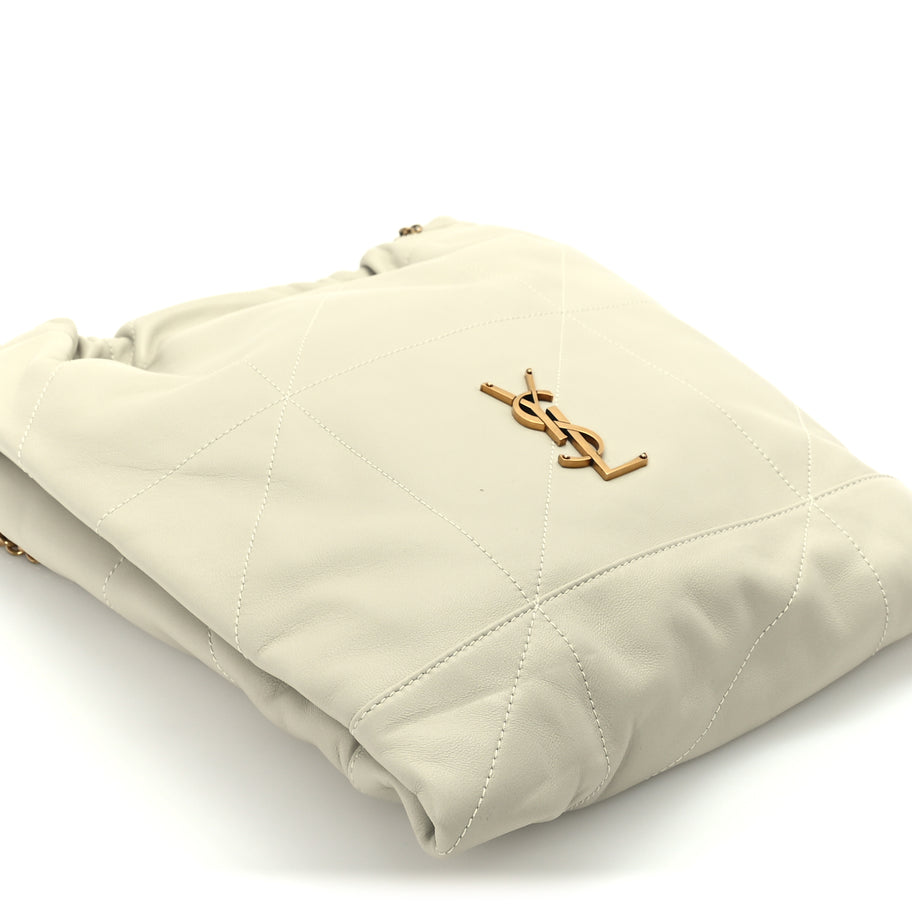 Saint Laurent Lambskin Matelasse Monogram Medium Jamie 4.3 Pochon  Blanc Vintage Image 7