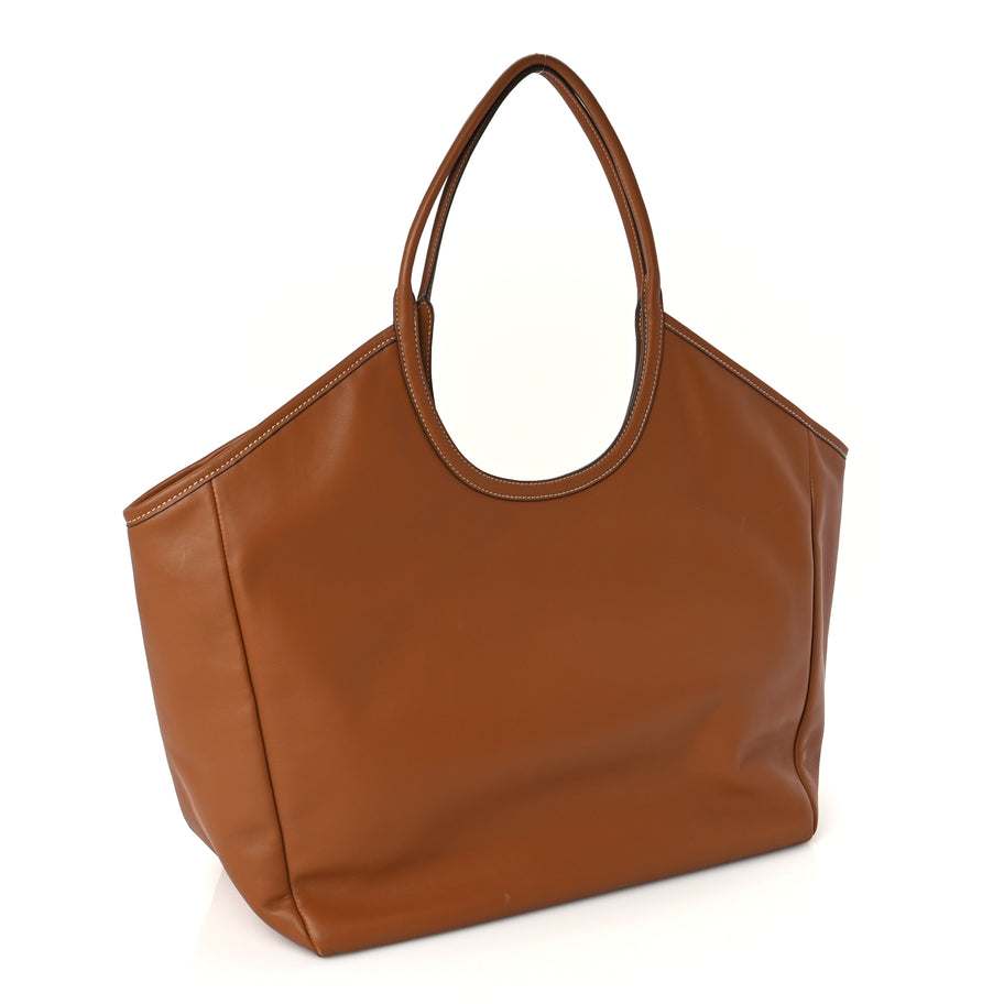 Miu Miu Nappa Large Ivy Tote Bag Cognac Image 2