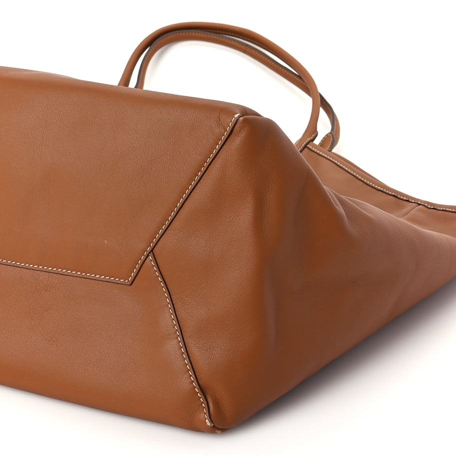 Miu Miu Nappa Large Ivy Tote Bag Cognac Image 8