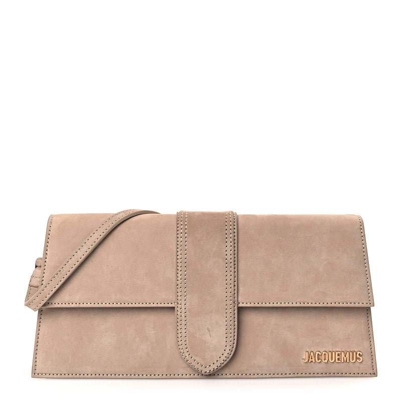  Jacquemus Suede Le Bambino Long Dark Beige