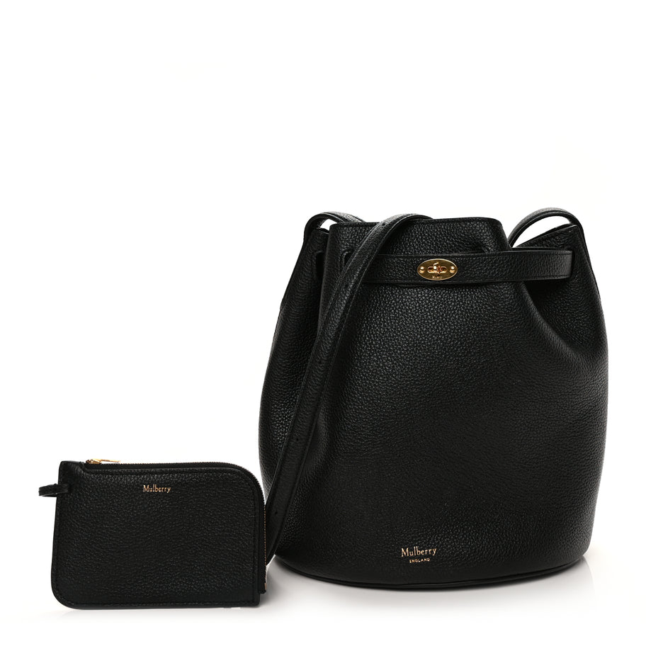 MulberryマルベリーAbbeySmall BucketBagバケットバッグ Mulberry Small Classic Grain Calfskin Small Abbey Bucket Bag Black