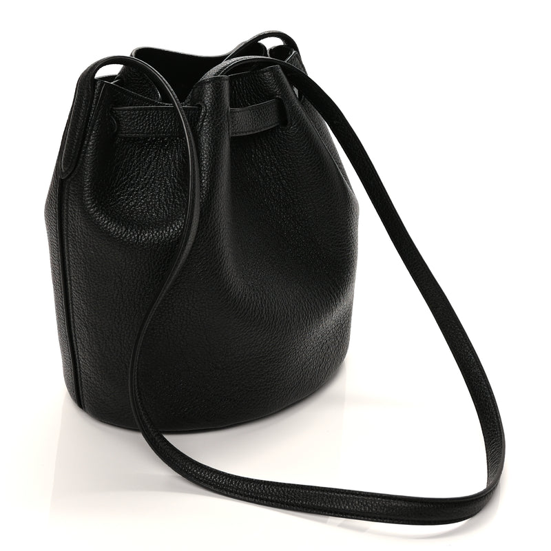  Mulberry Small Classic Grain Calfskin Small Abbey Bucket Bag Black