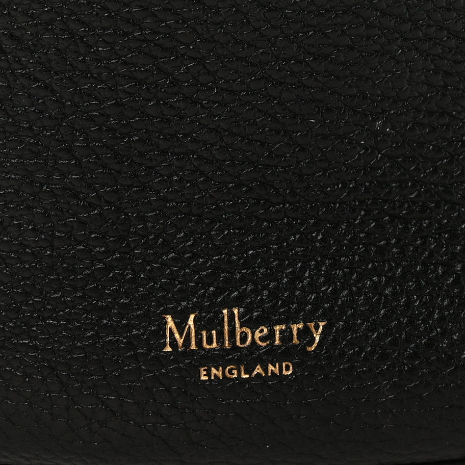 Mulberry Small Classic Grain Calfskin Small Abbey Bucket Bag Black Image 5