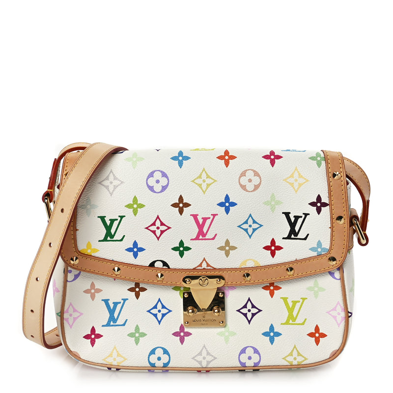  Louis Vuitton Monogram Multicolor Sologne White