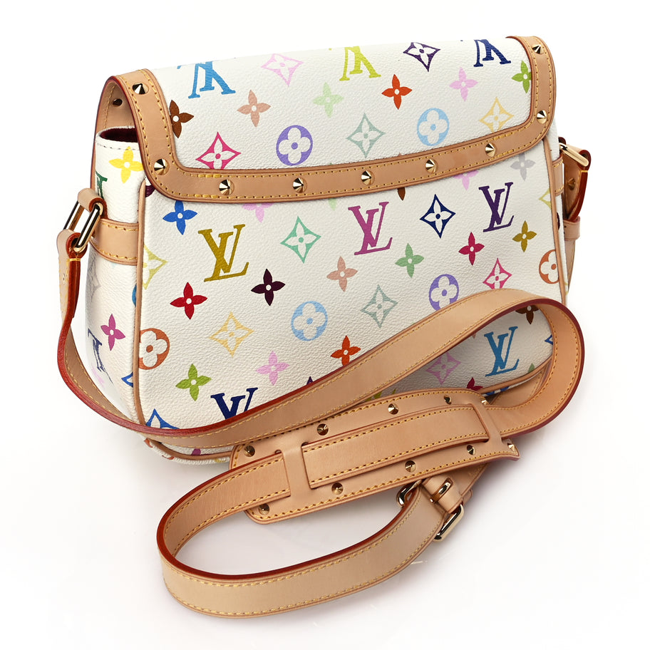 Louis Vuitton Monogram Multicolor Sologne White Image 3