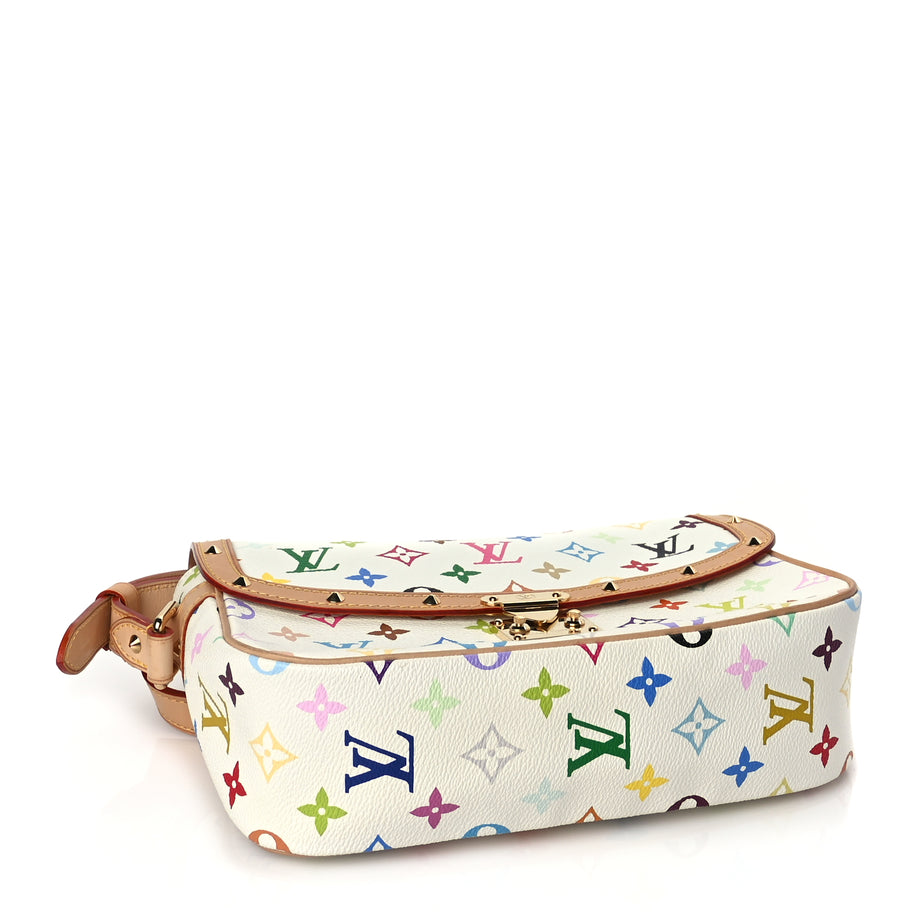 Louis Vuitton Monogram Multicolor Sologne White Image 5