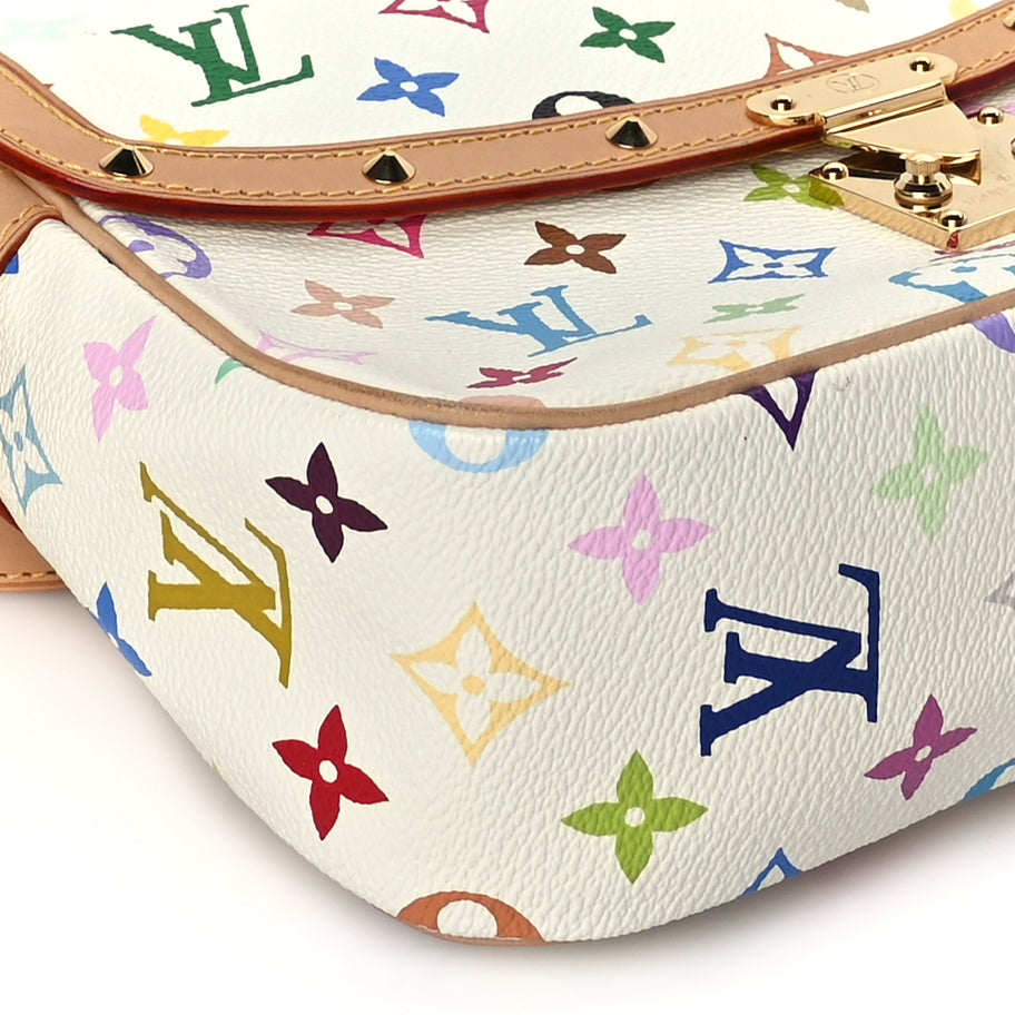 Louis Vuitton Monogram Multicolor Sologne White Image 13