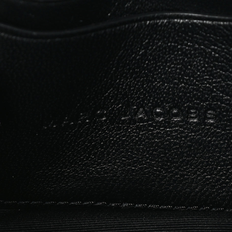Marc Jacobs Calfskin The Monogram J Marc Shoulder Bag Black White Image 5