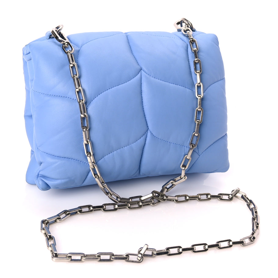 Mulberry Nappa Pillow Quilted Little Softie Bag Cornflower Blue Image 2