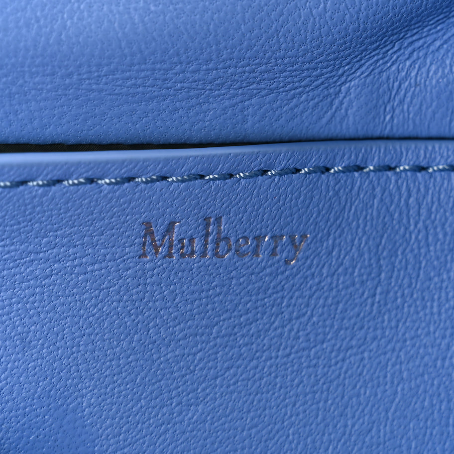 Mulberry Nappa Pillow Quilted Little Softie Bag Cornflower Blue Image 5