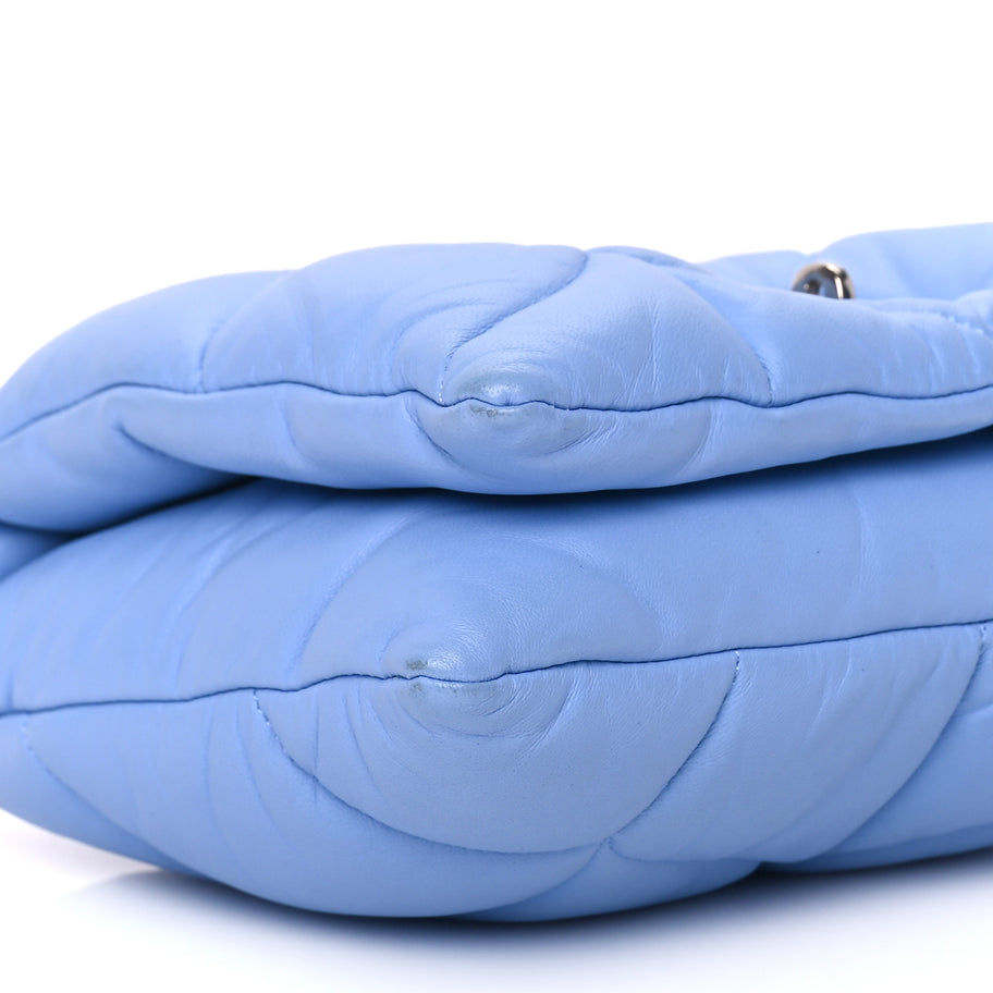 Mulberry Nappa Pillow Quilted Little Softie Bag Cornflower Blue Image 7