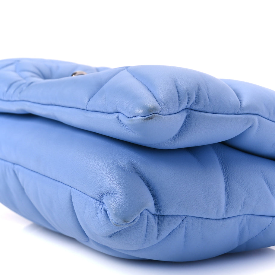 Mulberry Nappa Pillow Quilted Little Softie Bag Cornflower Blue Image 8