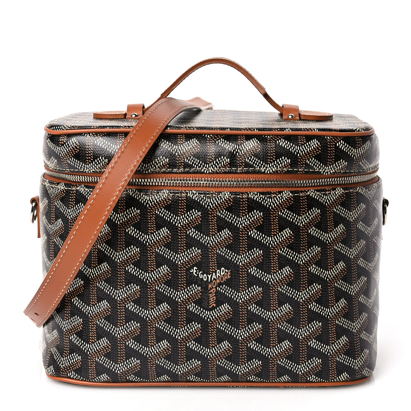  Goyard Goyardine Muse Vanity Case Black Gold
