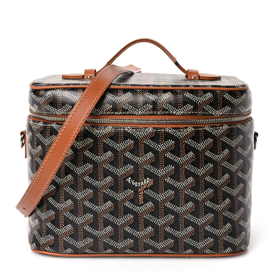 Goyard Goyardine Muse Vanity Case Black Gold Image 1