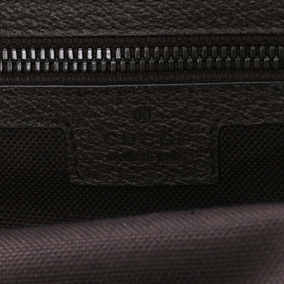 Gucci GG Supreme Monogram Textured Dollar Calfskin Web Ophidia Savoy Garment Bag Beige Ebony New Acero Image 5