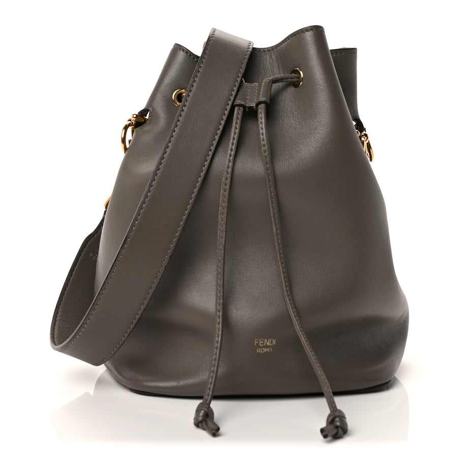 Fendi Vitello Grace Matte F is Fendi Grande Mon Tresor Bucket Bag  Argilla Image 1