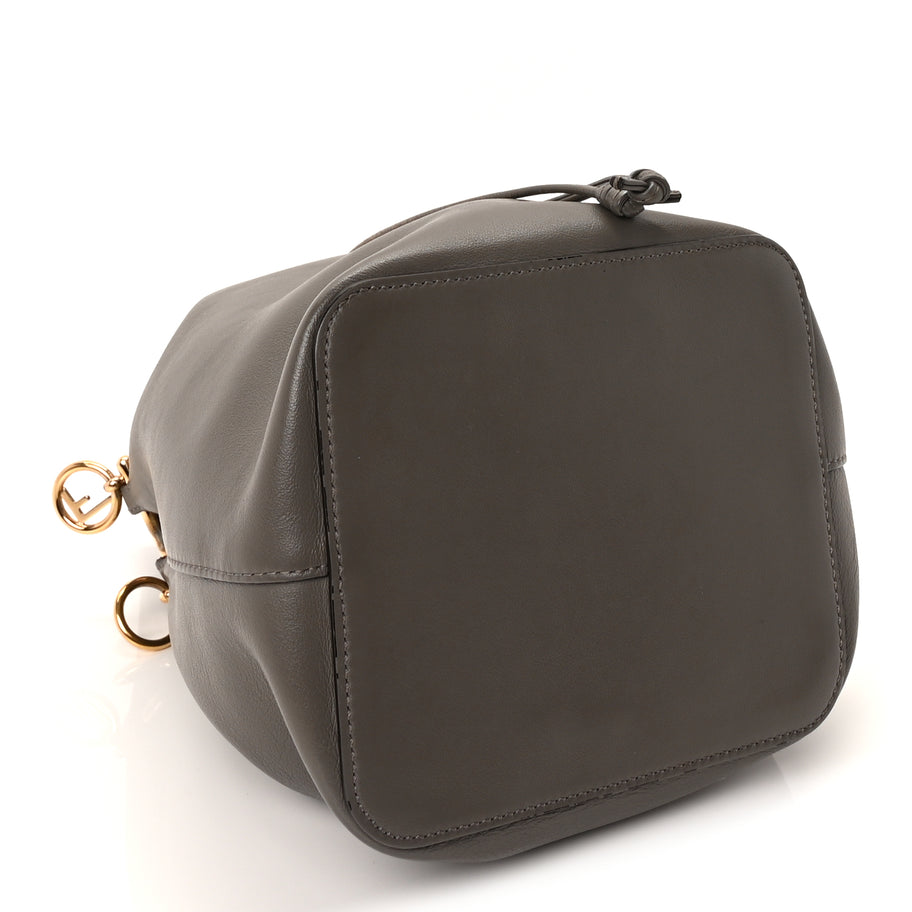 Fendi Vitello Grace Matte F is Fendi Grande Mon Tresor Bucket Bag  Argilla Image 3
