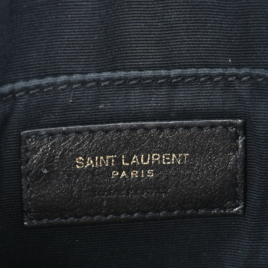 Saint Laurent Calfskin Matelasse Monogram Lou Camera Bag  Black Image 5