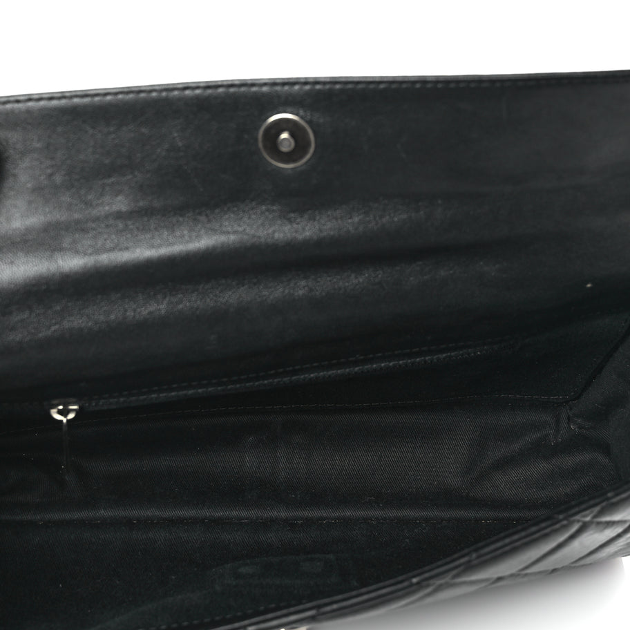 Chanel Washed Lambskin Jumbo Take Away Flap Black Image 4