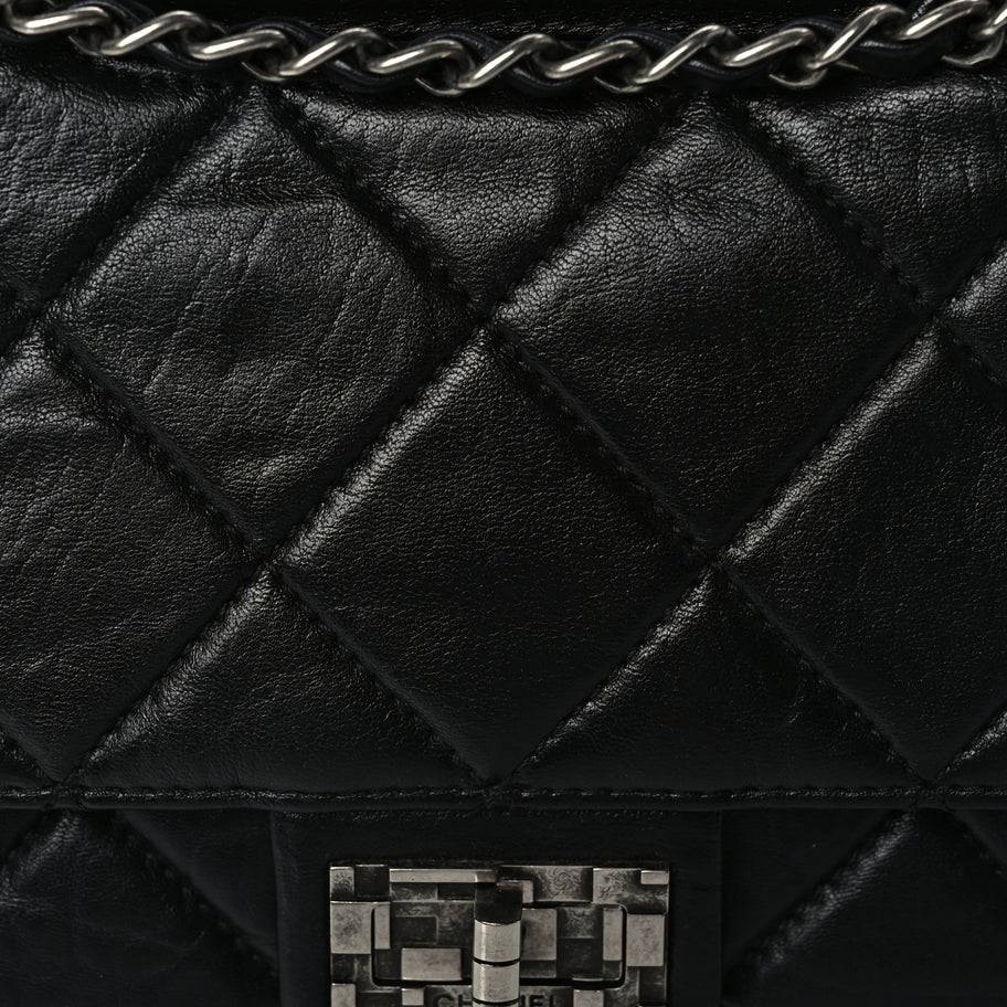 Chanel Washed Lambskin Jumbo Take Away Flap Black Image 7