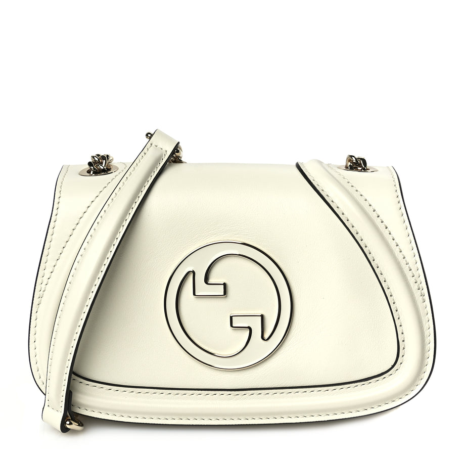 Gucci Calfskin Blondie Small Shoulder Bag Mystic White Image 1