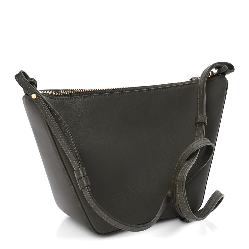  Loewe Calfskin Mini Hammock Hobo Dark Khaki Green