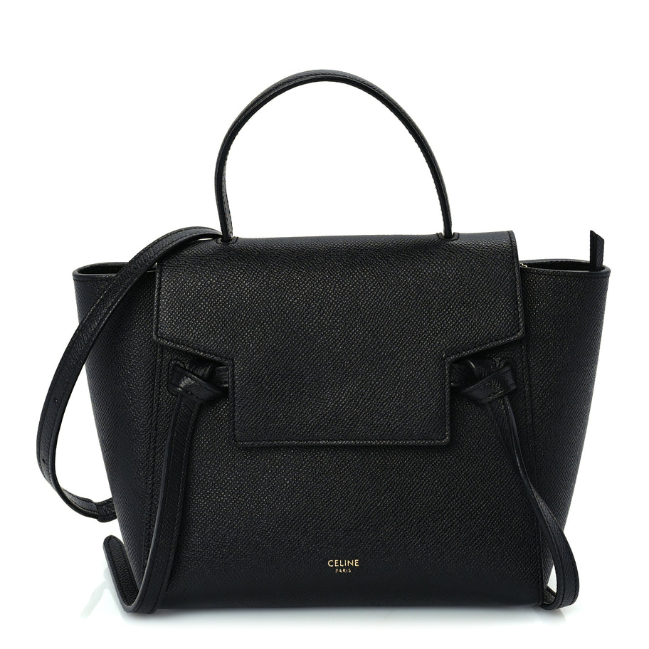 Celine Grained Calfskin Nano Belt Bag Black Image 1