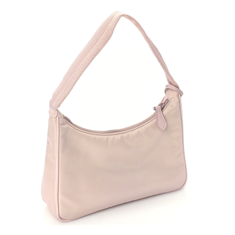  Prada Tessuto Nylon Saffiano Re-Edition 2000 Bag  Alabastro