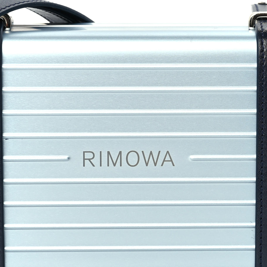 Christian Dior X RIMOWA Aluminum Personal Clutch On Strap  Bleu Image 6