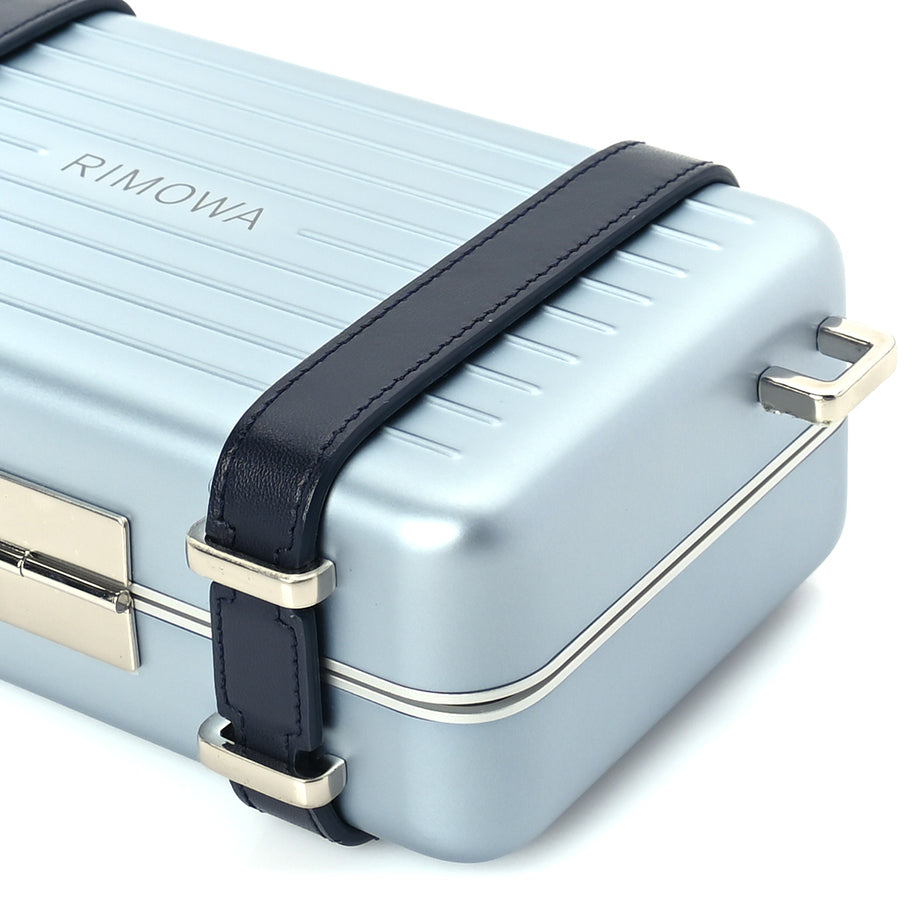 Christian Dior X RIMOWA Aluminum Personal Clutch On Strap  Bleu Image 8