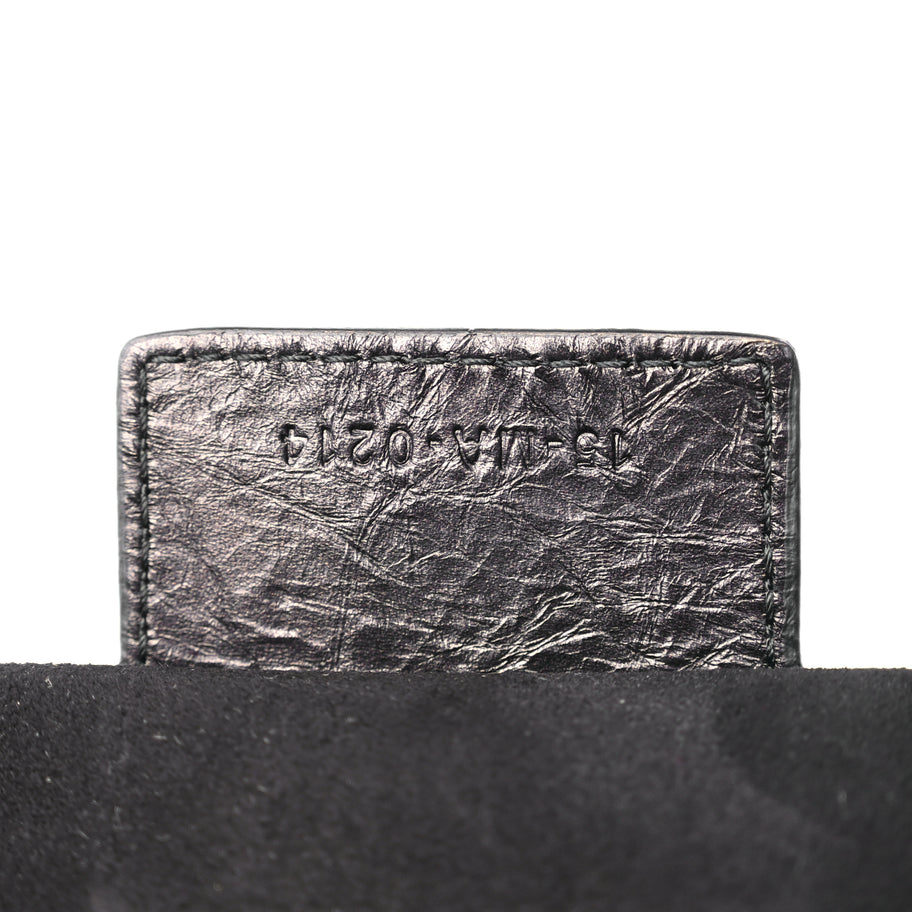 Christian Dior Crinkled Calfskin Macrocannage Medium My ABCDior Lady D-Sire Black Image 6